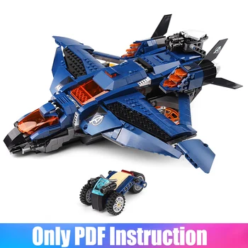 

07122 Heroes Toys Compatible Lepinblocks 76126 Ultimate Quinjet Set Building Blocks Toys Kids Gifts