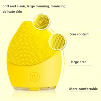 

Charging Model Silicone Cleansing Instrument Vibration Cleaning Pores Third Gear Adjustable Facial Cleansing Brush