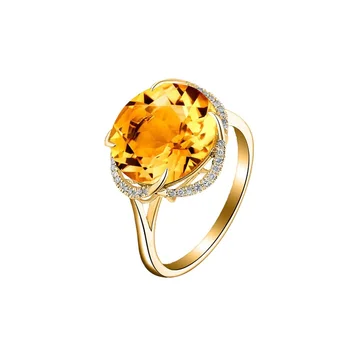 

Rings for women Fashion Jewellery Yellow crystal New store opening discount