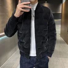 

85% Down Content 2021 Winter Fashion Warm Short Round Neck Down Men's White Duck Down Jacket Coat