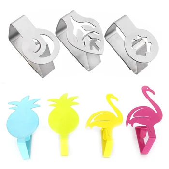 

Flamingo Table cloth Clip Stainless Steel Tablecloth Clip Cloth Subject tablecloths Clamp Wedding Party Home Table Holder Clips