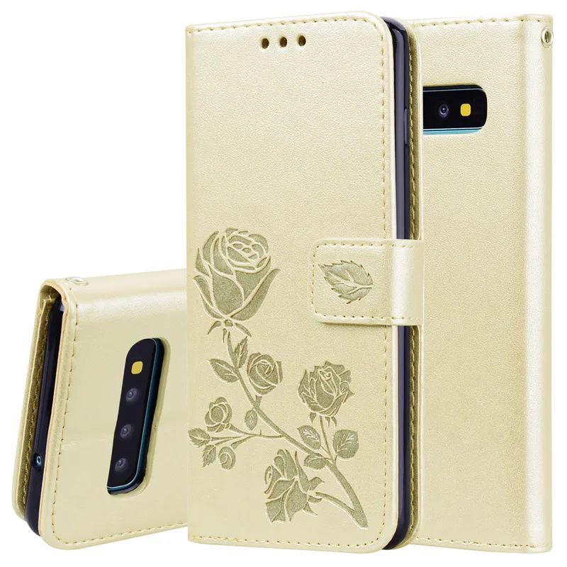 Для samsung S10 Plus чехол для Fundas samsung Galaxy S10 S10E S 10 чехол Чехол 3D цветок Coque кожаный флип-чехол для телефона Etui