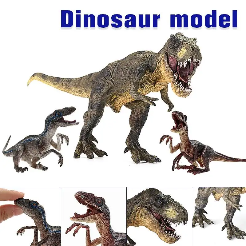 Jurassic Dinosaur Model Toy Green Blue Red Tyrannosaurus Rex Christmas Kid Gift
