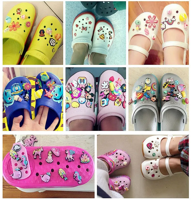 Disney Cartoon Animal Croc Charms Accessories Mickey Mouse PVC Shoe Decoration Elegance for Women Boys Friends Kids Gifts Badges