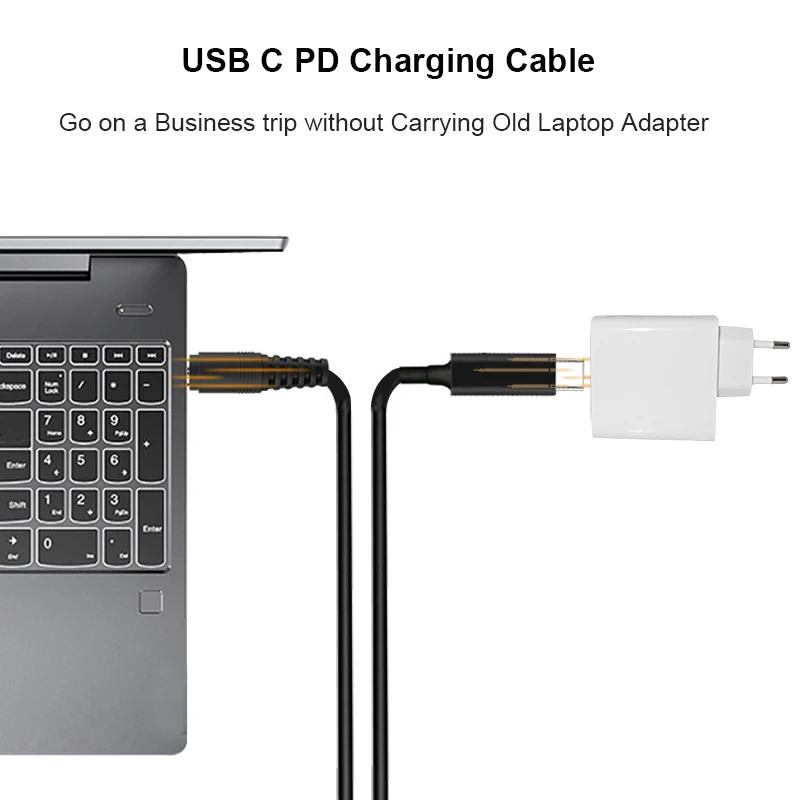 USB Type C PD Charging Cable Cord Dc Power Adapter Jack Converter to 14 Plugs Male for Lenovo Asus Dell Hp Laptop Charger usb type c cable power adapter usb charging cable usb adapter power cable usb adapter cable type c charger cable dc power converter laptop power adapter conversion cable adapter