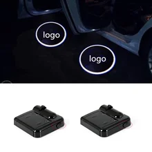 2 шт. Автомобильный логотип Добро пожаловать дверь свет паста батарея проектор свет для JEEP Renegade, Wrangler jk jeep Компас