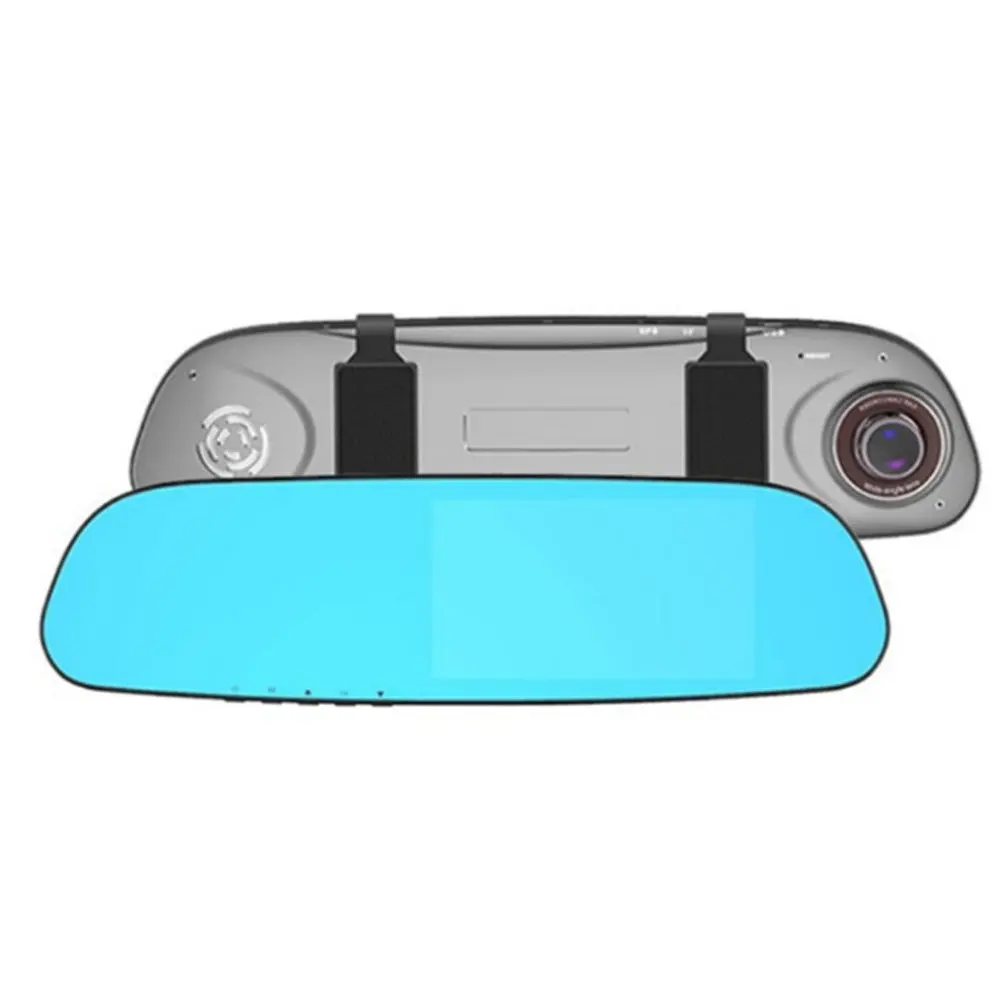 5,0 дюймов 140 градусов ультра широкоугольный объектив 1080P Автомобильный видеорегистратор с GPS зеркало заднего вида монитор заднего вида Камера вождения рекордер