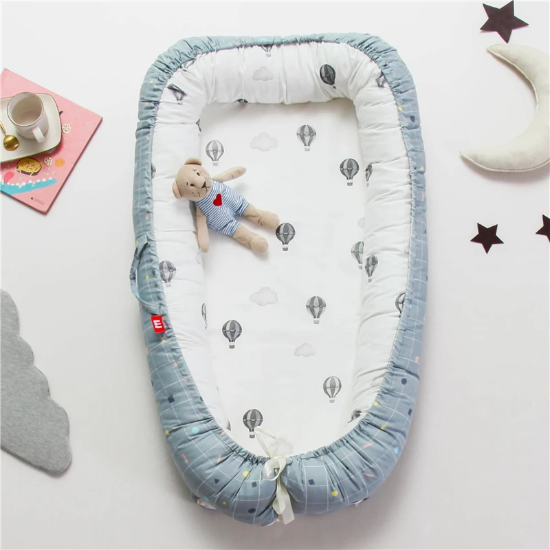 Portable bionic bed Nest Toddler Cotton Cradle Baby Bassinet Bumper Foldable Sleeper Babynest for Newborn Travel Bed Crib