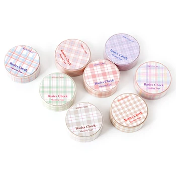 

8 models / sulfuric acid paper tape basic grid can be cut and pasted Book grid pattern South Korean girls' heart salt fresh foun