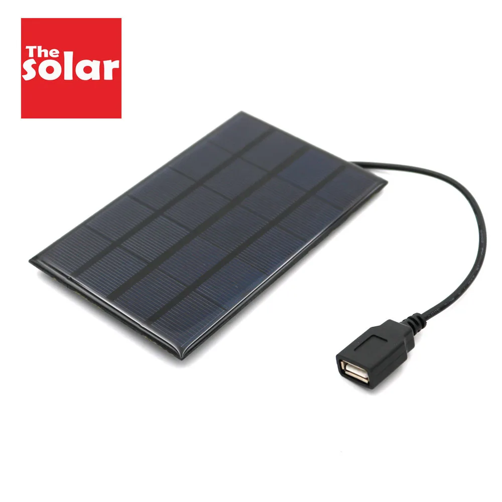 Солнечная панель 5 в 2 Вт 4 USB выход DC 5*2 1 зарядное устройство регулятор напряжения