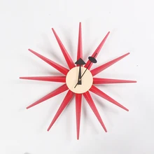 Деревянные многоцветные настенные часы в скандинавском стиле от производителя, Профессиональные дизайнерские часы, настенных часов