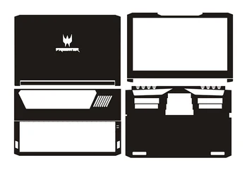 

KH Laptop Sticker Skin Decal Carbon fiber Cover Protector for ACER Predator PT715-51 PT715 15.6"