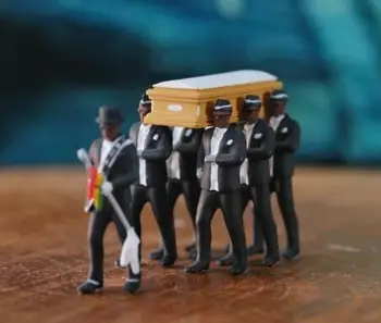 

Cosplay Ghana Dancing Pallbearers Coffin Dance Figure Action Funeral Dancing Team Display Funny Accessories