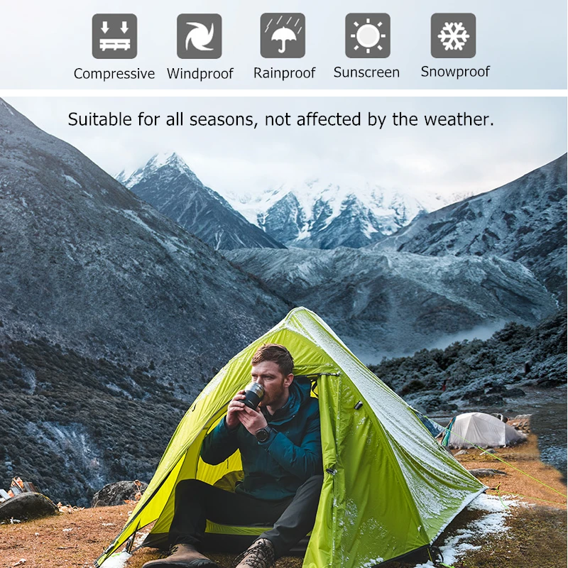 Naturehike Cloud Up Палатка для кемпинга пеших облако палаткс туристическая прогулок на