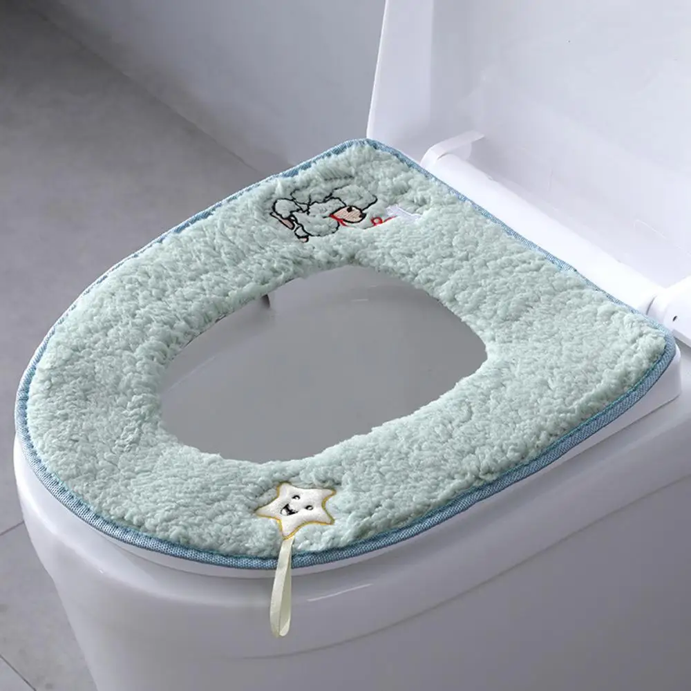 Toilet mat 1 шт. милый толстый коврик для ванной комнаты, наполнитель для унитаза, моющийся Мягкий теплый коврик, подушка для подушки, подходит для зимы@ 25 - Color: Toilet mat