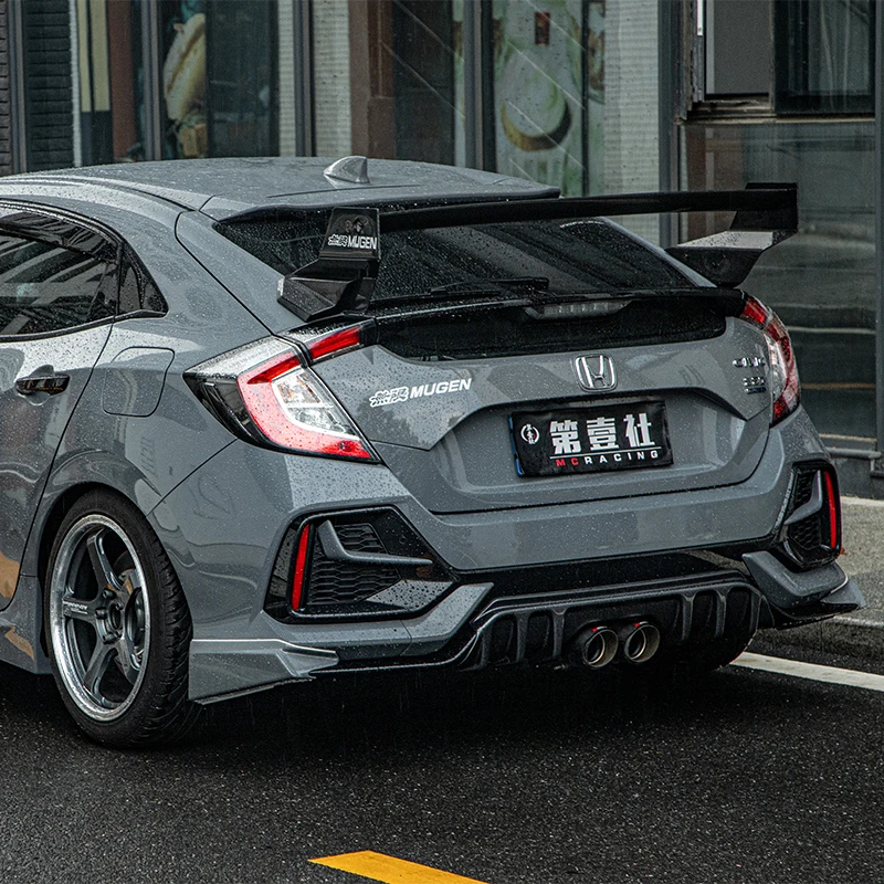 ホンダシビック車用カーボンファイバーリアスポイラー,車用リア