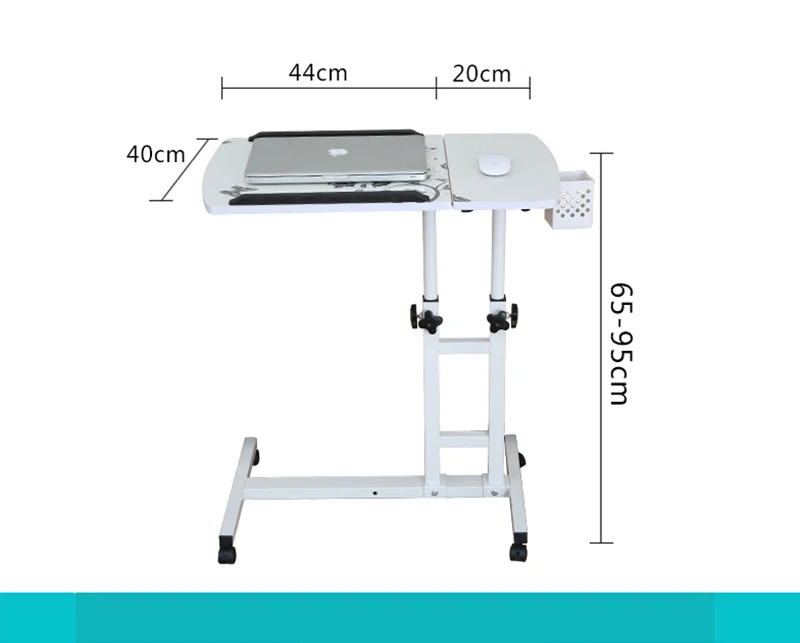 Складной компьютерный стол регулируемый портативный стол для ноутбука вращающийся столик для ноутбука может быть поднят стоячий стол 64*40 см