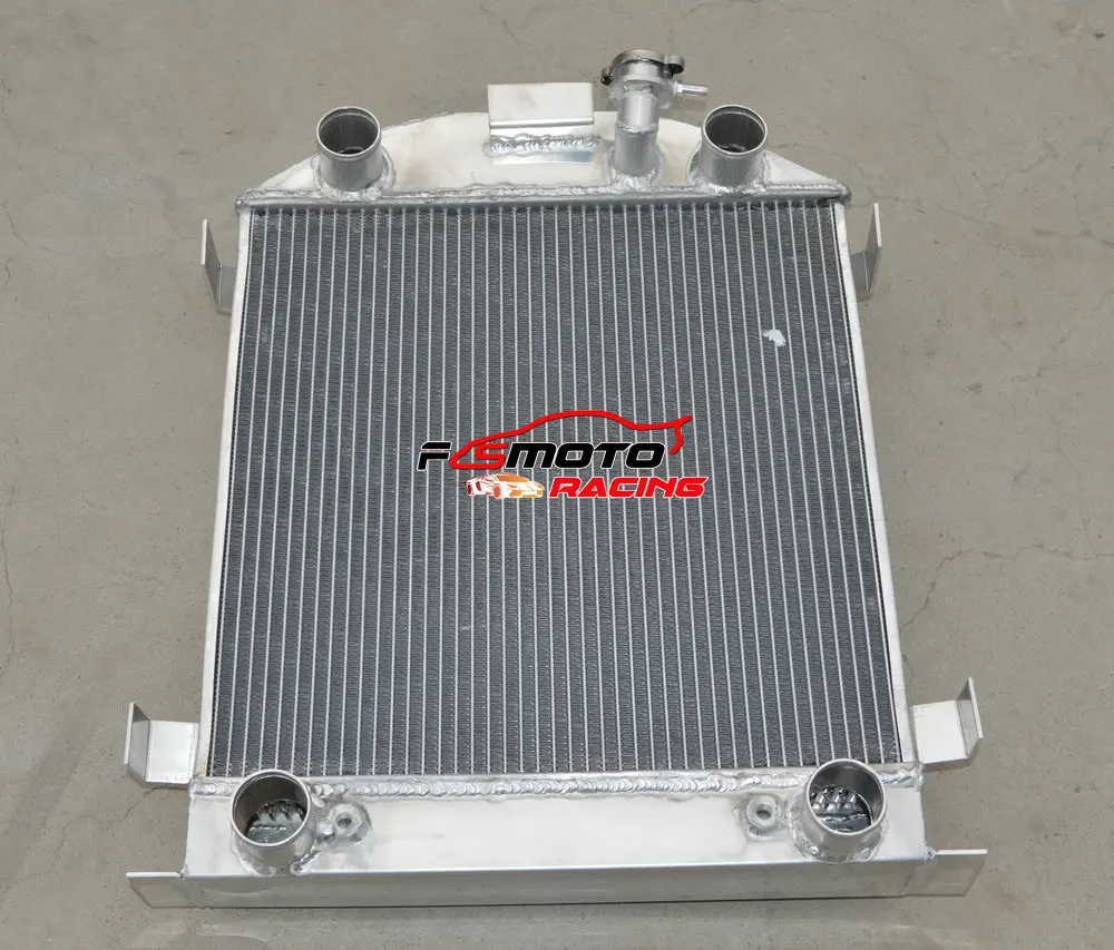 Для Ford Модель A W/Flathead двигатель 1928-1929 28 29 алюминиевый универсальный радиатор+ вентилятор
