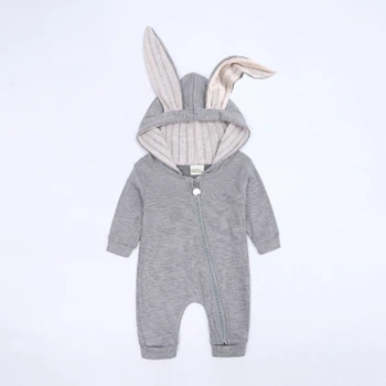 

2020 new spring and autumn newborn toddler baby clothing rabbit ears jumpsuit baby boy romper cute baby girl clothes 0-2 years