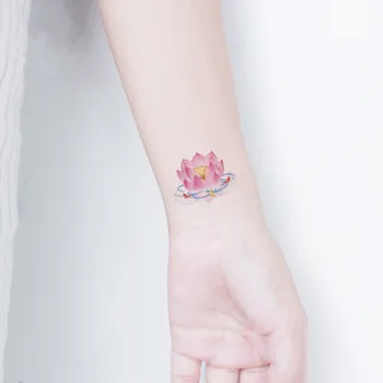 

Body Art Flower Tattoo Sticker Waterproof Temporary for Women Flower Design Flash ake Water Transfer Tattoo Sticker 60x60mm