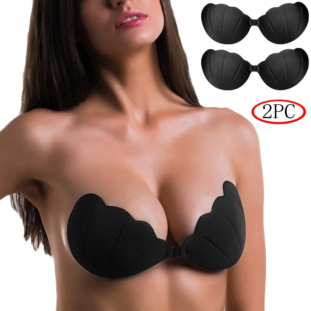 

Women Strapless Bra Push-Up Bra Train Bras Nothing Trace Wing Chest Paste Bikini For Evening And Wedding Dresse
