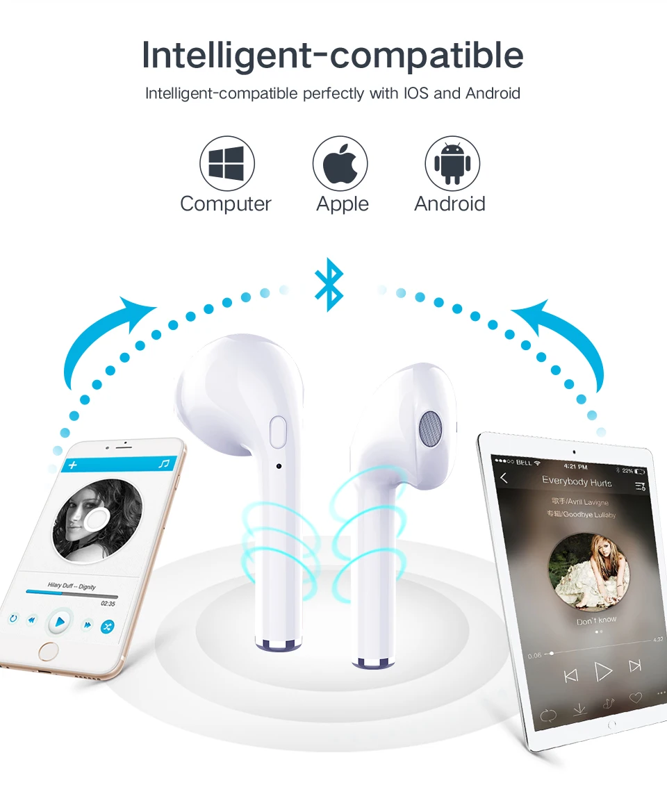 TWS i7s mini Wireless Bluetooth headset Bluetooth 5.0 3D Stereo Noise Reduction Gaming earphone For all Bluetooth devices
