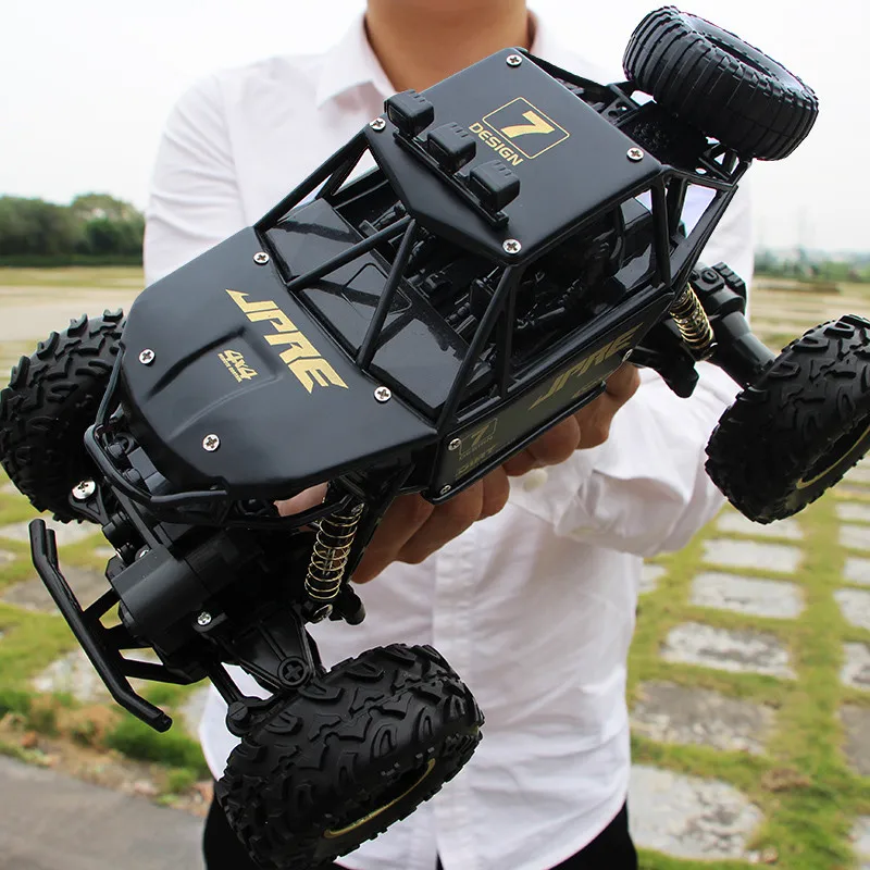 Радиоуправляемая машина 1:12 4WD 2,4G Радиоуправление RC 1:16 металлические машинки из сплава игрушки багги скоростные грузовики внедорожные Грузовики Игрушки для детей - Цвет: 6241 28cm black