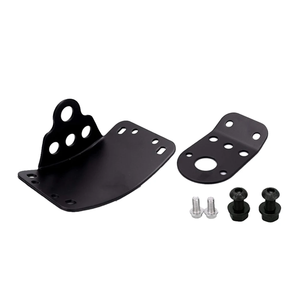 Side Mount License Plate Number Lamps Bracket Kit Holder For Harley Chopper
