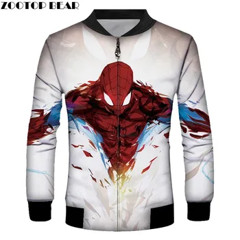 

Spiderman Men Jacket New year Cosplay Mens Coat Fashion 2020 New Zipper Long Sleeve Anime Casual Clothes ZOOTOP BEAR