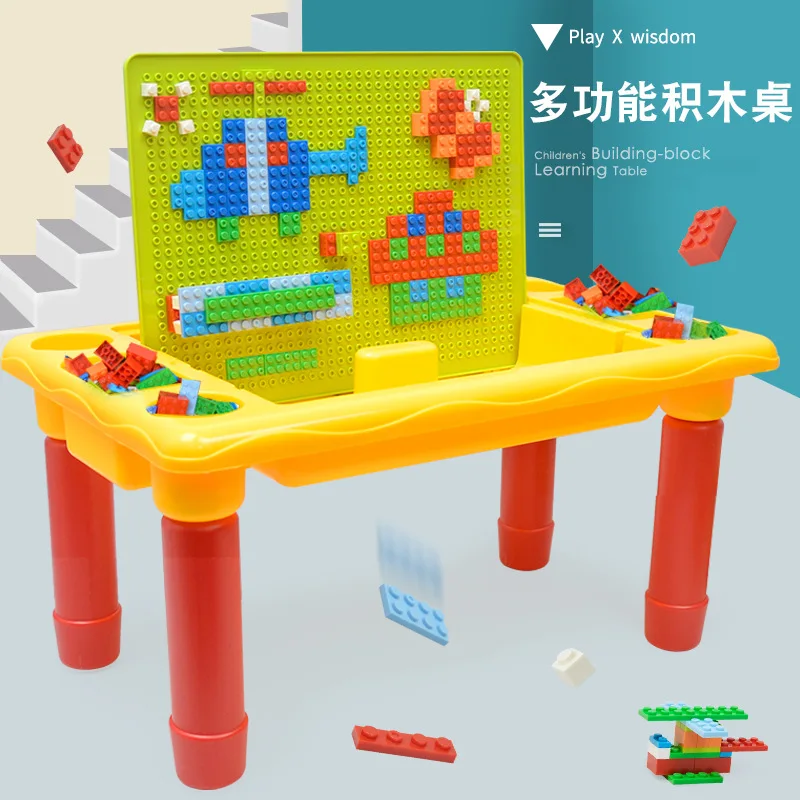 

310 PCs Multi-functional Plastic Building Blocks Table Small Particles Assembled Children'S Educational DIY Toy Building Blocks