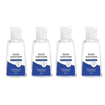 

4 Pack Portable Refreshing Hand Soap Gel No Clean Quick Drying Advanced Hand Gel to Instant Skin Cleansing(30ML)