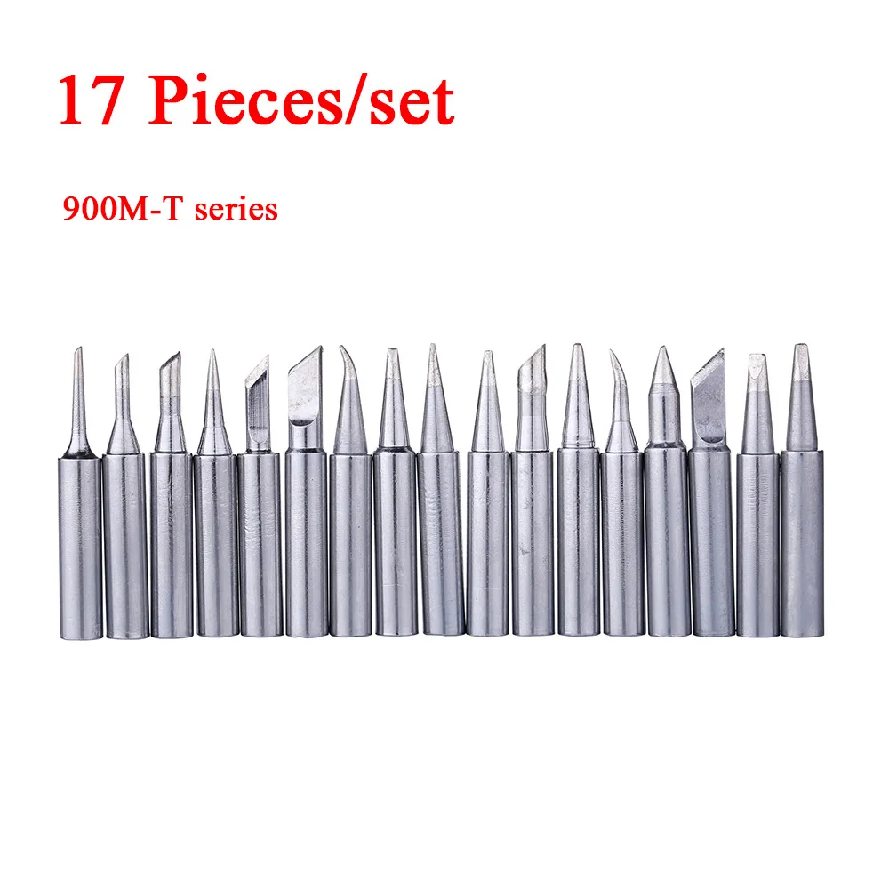 

17 in 1 Set Welding Soldering Iron Tips 900M-T Series Solder Tips for BGA LGA PGA PCB SMD Soldering Station Accessories Soldagem