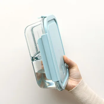 

Freshness Box Two-separated Fresh-keeping Box Microwave-heated Food Sealed Box Oven Separate Container for Easy Storage