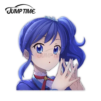 

Jump Time Aikatsu! Kiriya Aoi 12.2 Cute Anime Girl Peeker Vinyl Decal Window Waifu Car Stickers