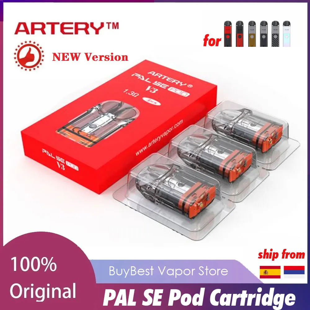 New Version 3/6/9/12/15pcs Original Artery PAL SE Pod Cartridge 2ml Capacity for kit/ LT Kit e-cig Vape Accessories | Электроника