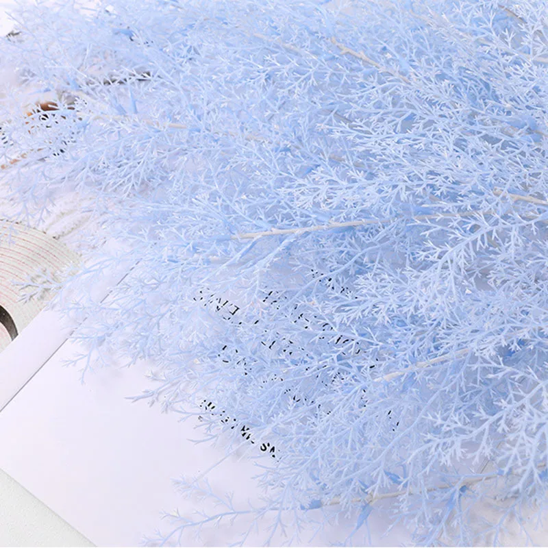 6 головок домашний декор Цветочная композиция искусственный цветок трава туман цветы
