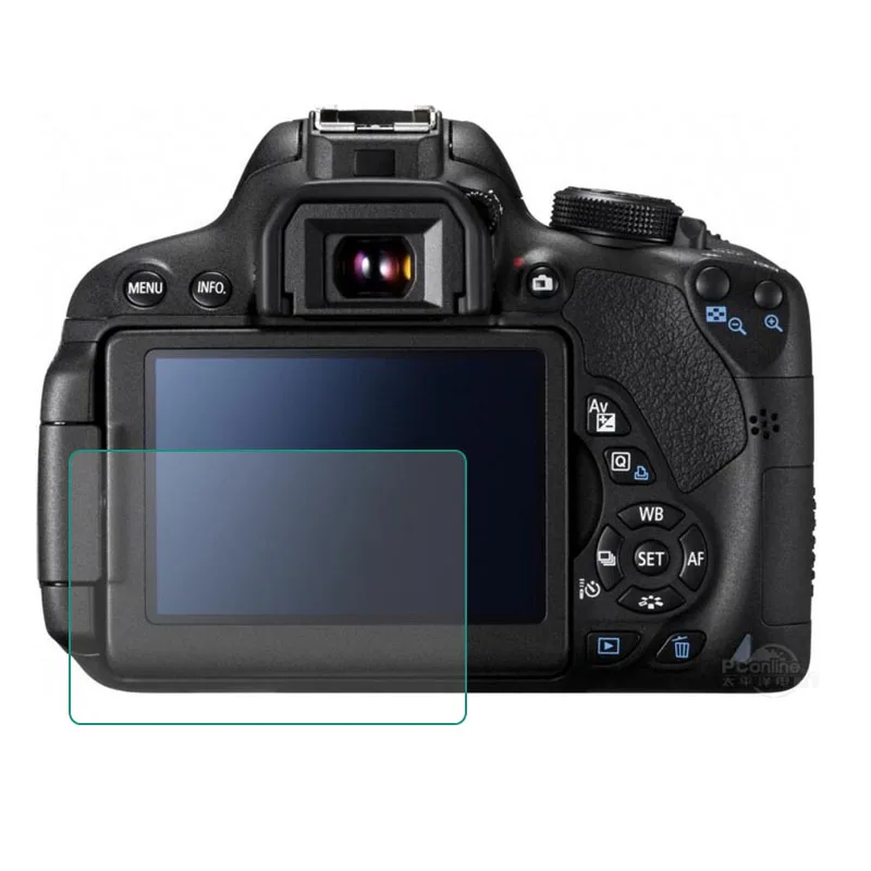 Tempered Glass Protector for Canon EOS 650D 70D 700D 750D 760D 77D 80D 800D 90D Rebel T4i T5i T6i T7i LCD Screen Protective Film |