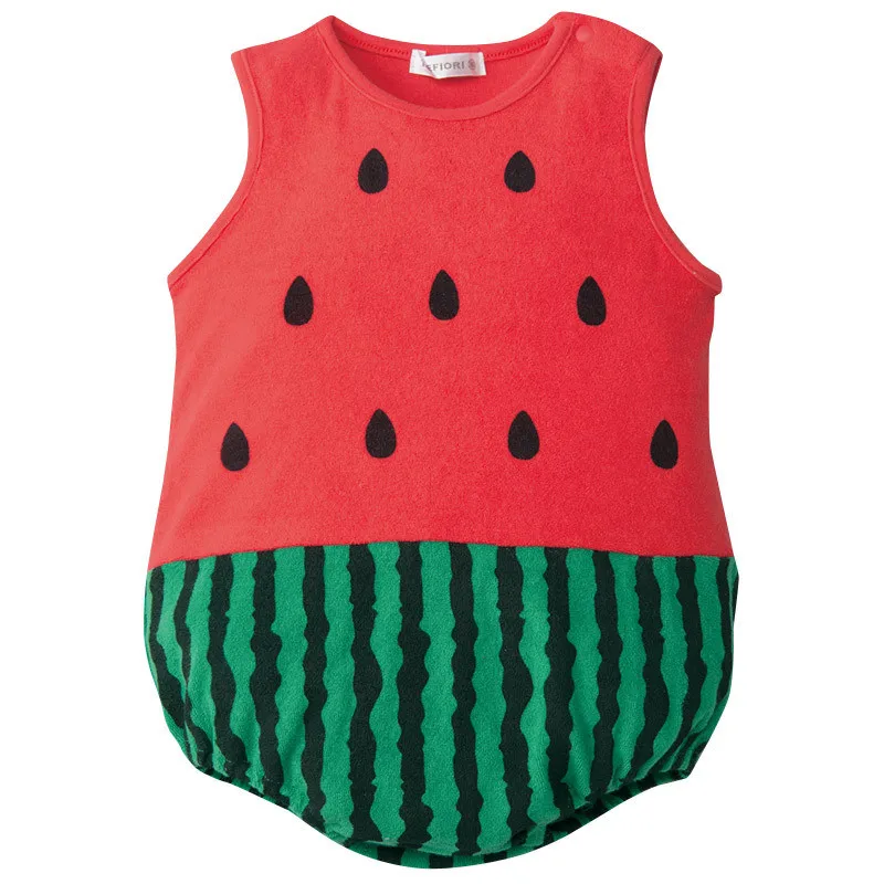 Warm Baby Bodysuits  0-24M Rompers Unisex Sleeveless Summer Baby Clothes Infant Jumpsuits Playsuit Newborn Boy Girl Animal Strawberry Costume Cosplay baby bodysuit dress