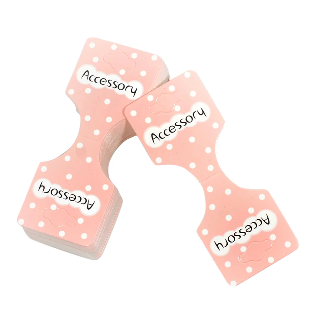 Hair Clip Jewelry Display Cards Multicolor Craft for Handmade Crafts Supply 50pcs