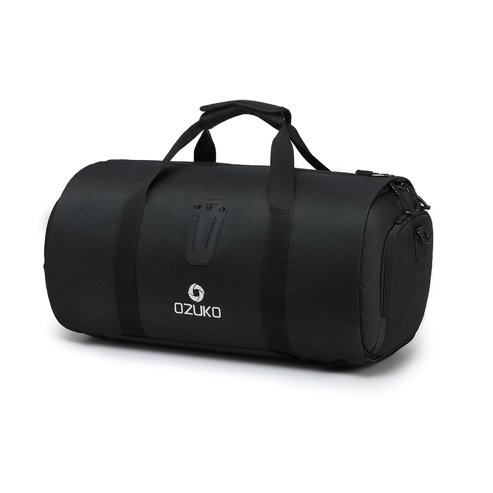 Дорожный Противоугонный рюкзак для мужчин, костюм для хранения большой емкости, дорожная Сумочка, многофункциональная Водонепроницаемая походная сумка с карманом для обуви - Цвет: Черный