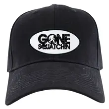 Черная бейсбольная кепка Gone Squatchin, Новая Черная кепка