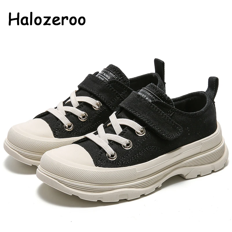 boys black canvas shoes