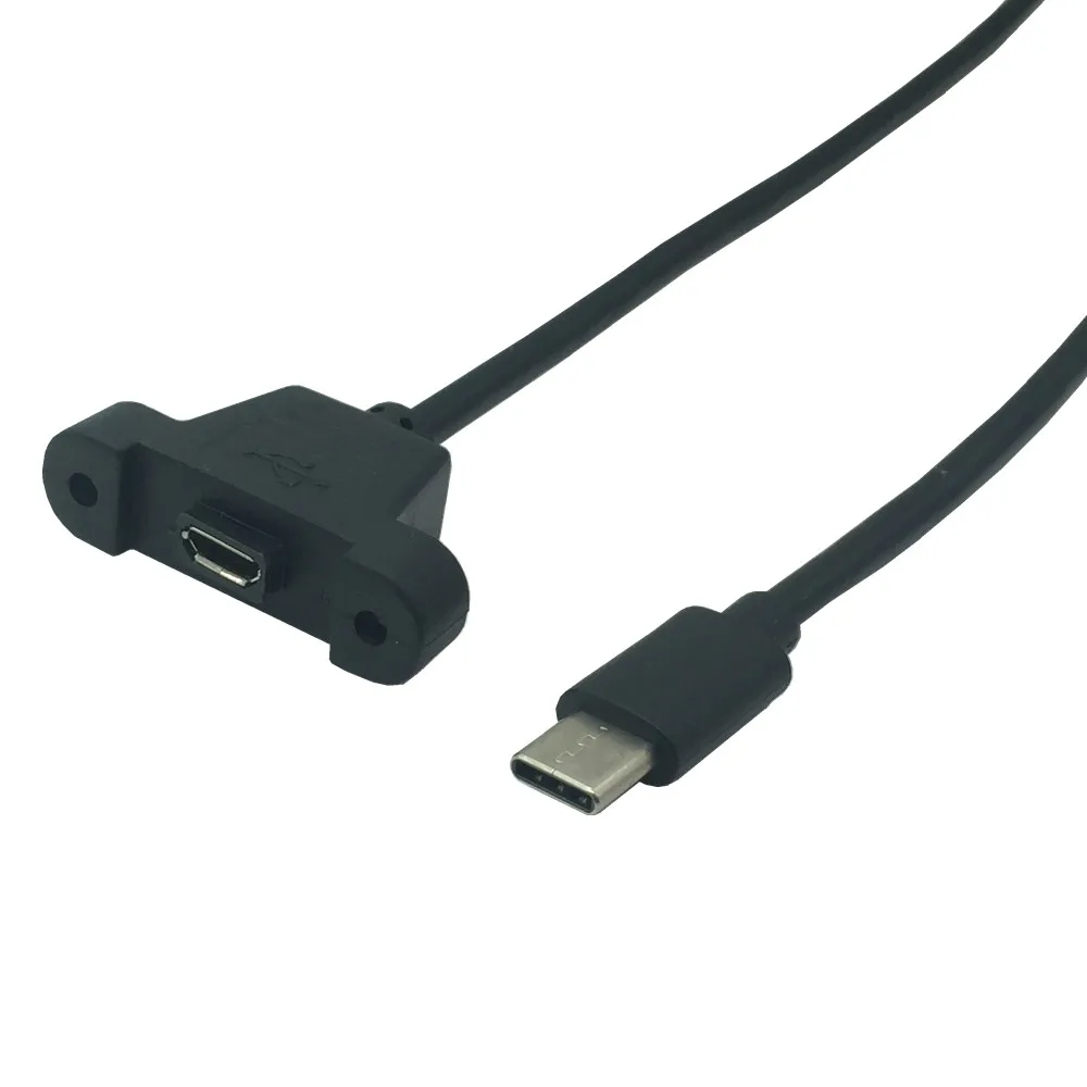 Кабель удлинитель с разъемом USB Type C (папа) Micro (мама) 50 см|Компьютерные кабели и