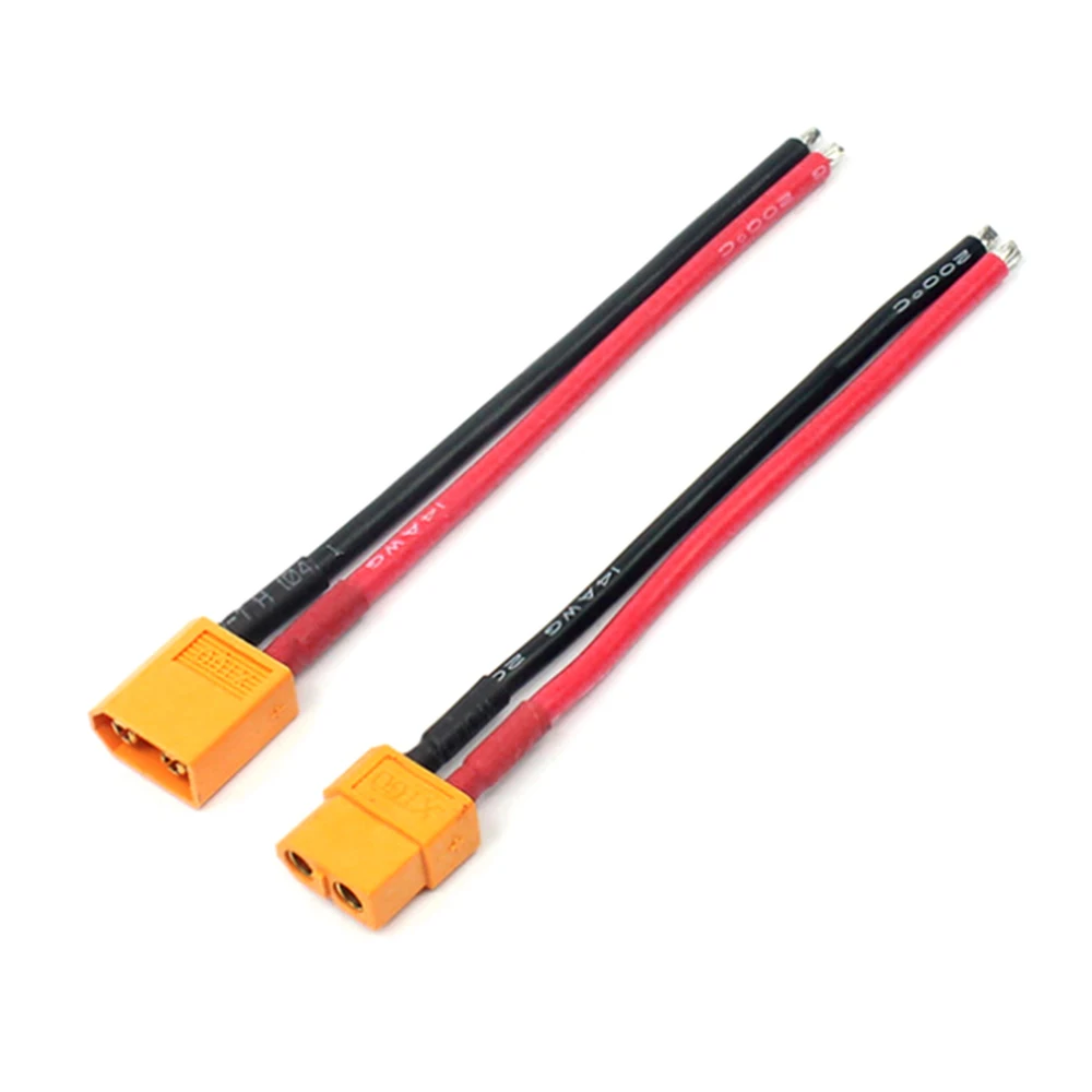 1 пара 14 AWG XT60 Соединительный кабель для аккумулятора и разъема|Соединители| |
