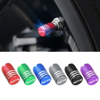 

Aluminum New Wheel Tires Valves Tyre Stem Air valve Caps fit for Nissan NOTE E11 E12 Car styling
