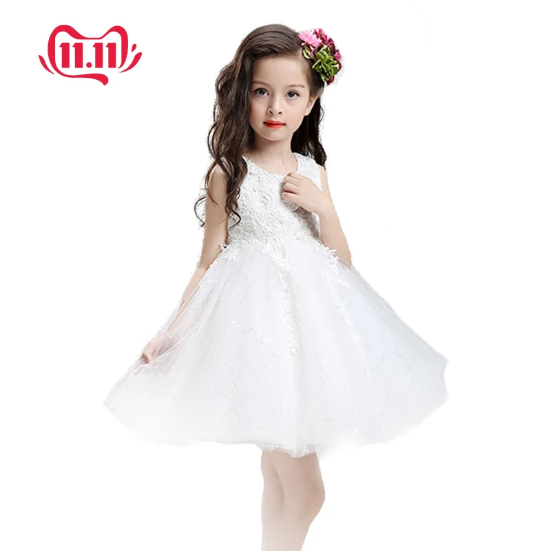 Летнее платье с цветочным узором для маленьких девочек на свадьбу; фатиновая юбка-пачка; Детские праздничные платья для дня рождения; красивое кружевное платье на крестины для девочек