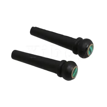 

Yibuy 6Pcs Wood Guitar Bridge Pins Pegs with Colorful Shell and Brass Circle Outside
