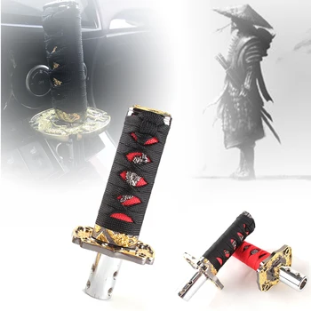 

Universal Car Accessories 100MM JDM Katana Samurai Sword Shift Knob Shifter With Adapters Auto Gear Shift knob