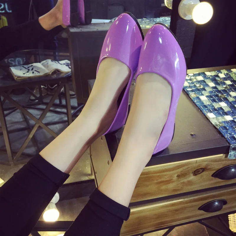 

2019 Shoes Women's New Style Autumn And Winter Korean-style Loafers Foot Covering Pointed Shallow Mouth Large Size WOMEN'S Shoes