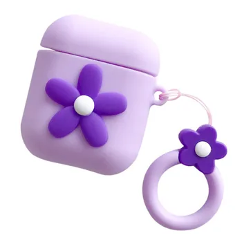 

Cute Flower box Wireless Bluetooth Headset case for Apple Airpods 1 2 Earphone soft Silicone Cover For Airpods Protective Cases